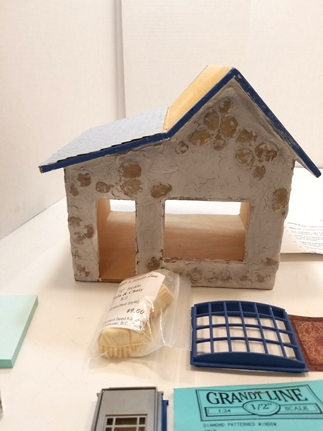 RESALE SHOP - Vintage 1:24 Cobblestone Shop By Rebecca Brown - partially asssembled - preowned