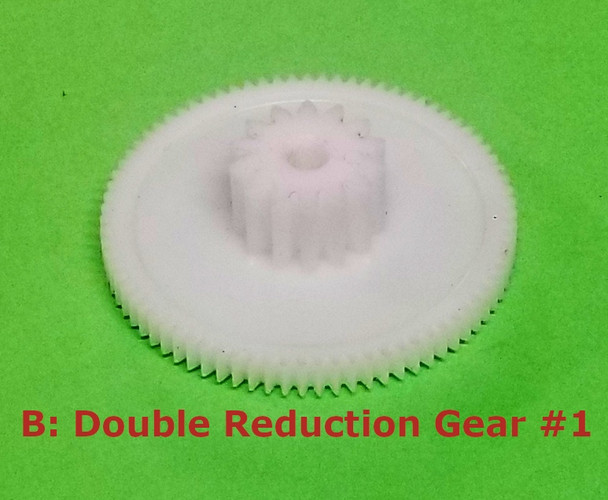 Replacement 14T/79T Double Reduction Gear #1 for Power Wheels Stock 7R Gearboxes