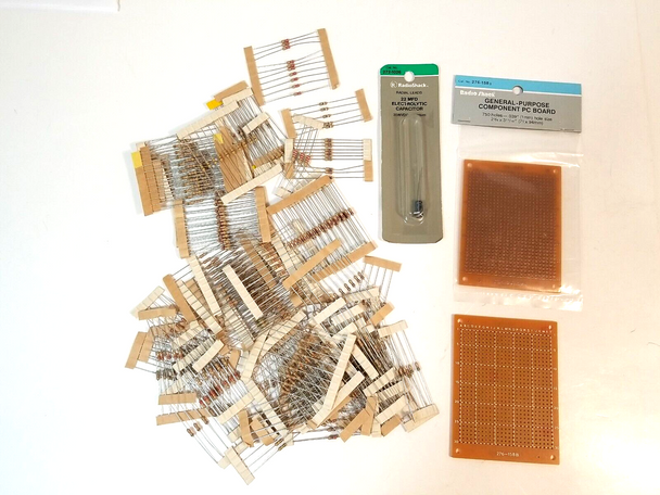 RESALE SHOP - Electrical Components 22 MFD Capacitor Component Board Resistors,etc -never used