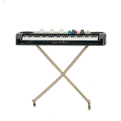 OakridgeStores.com | AZTEC - Electric Keyboard with Case 1" Scale Dollhouse Miniature B0650 717425206503