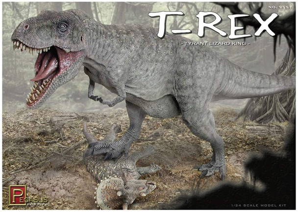 OakridgeStores.com | PEGASUS HOBBIES - 1/32 T-Rex Plastic Dinosaur Figure Model Kit (9551) 0707600095510