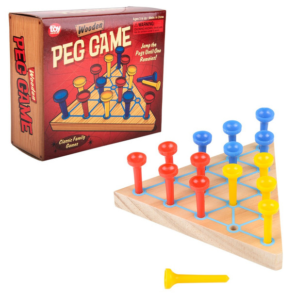 OakridgeStores.com | TTN - Wooden 4.5" Peg Game 097138929822