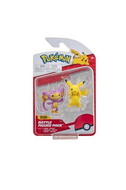 OakridgeStores.com | L2P - Pikachu + Aipom Pokemon Battle Figure - PKW2476-PIKA 889933950077