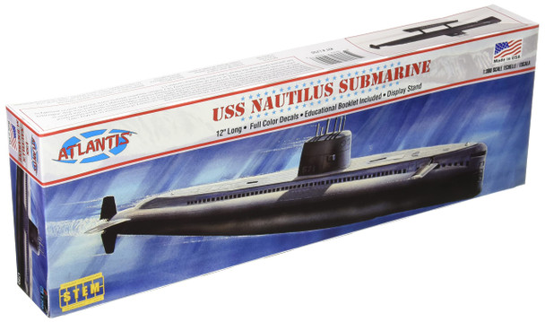OakridgeStores.com | Atlantis - SSN 571 Nautilus Submarine - 1/300 Scale Plastic Kit (L750) 850002740448