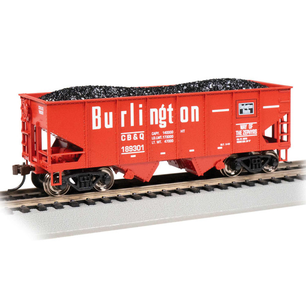 OakridgeStores.com | Bachmann - Burlington #189301 - HO Scale 55-Ton Hopper (19518) 22899195186