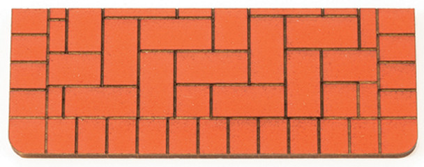OakridgeStores.com | ALESSIO - Brick Steps Basswood Painted Brick - 1" Scale Dollhouse Miniature (551MD)