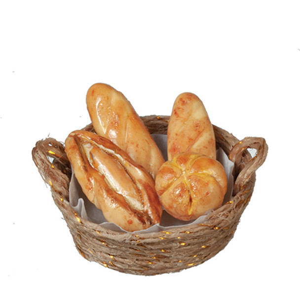 OakridgeStores.com | AZTEC - Bread In Basket - 1" Scale Dollhouse Miniature (B0567) 717425005670