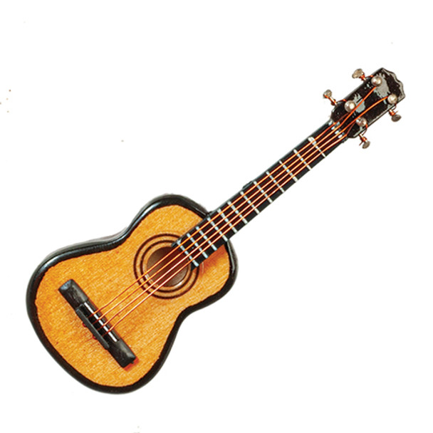 OakridgeStores.com | AZTEC - Acoustic Guitar With Case - 1" Scale Dollhouse Miniature (B0638) 717425006387