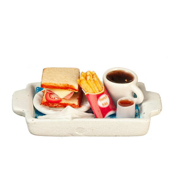 OakridgeStores.com | AZTEC - Sandwich On Tray - 1" Scale Dollhouse Miniature (G6376) 717425637604