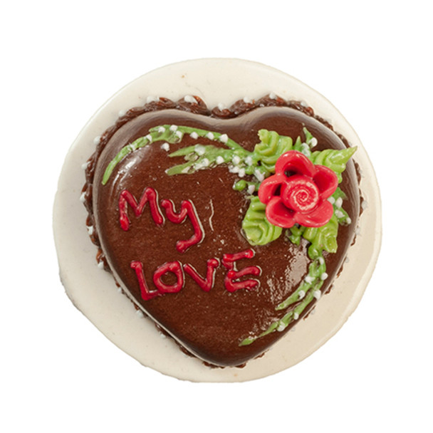 OakridgeStores.com | AZTEC - Valentine Cake - 1" Scale Dollhouse Miniature (G6396) 717425639608