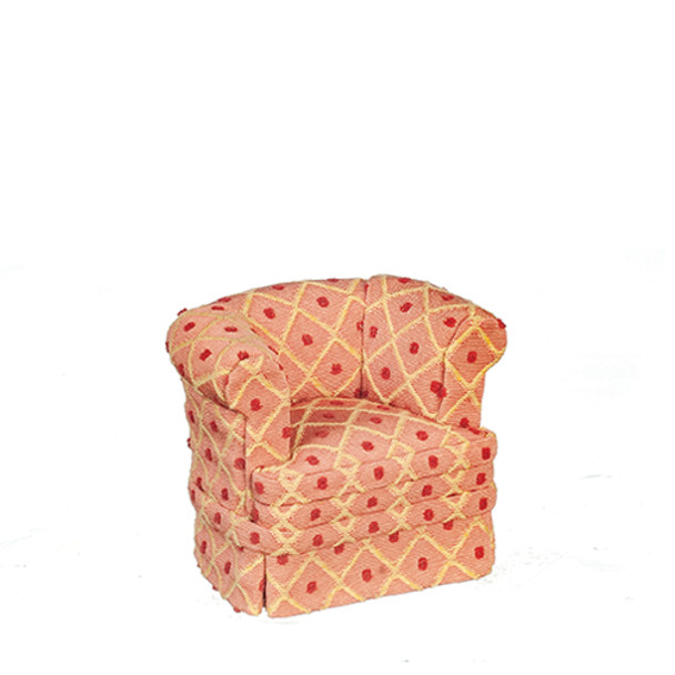 OakridgeStores.com | AZTEC - Mauve Tub Armchair - 1" Scale Dollhouse Miniature (JJ02419C) 717425824912