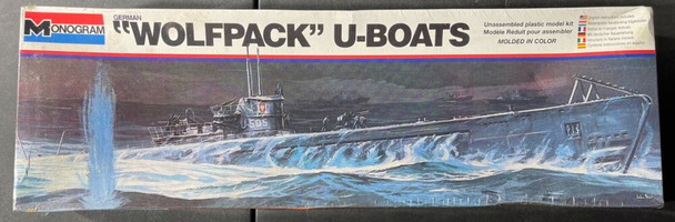 RESALE SHOP - NOB Monogram German Wolfpack U-Boat 3102 FS Kit 1990s Remake [U23 (Monogram)]