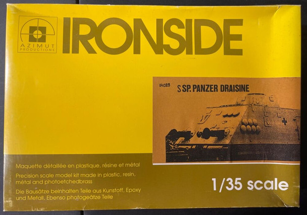 RESALE SHOP - NOB AZIMUT IRONSIDE 1:35 S SP. PANZER DRAISINE IR028 [U15 (CMK + IRONSIDE)]