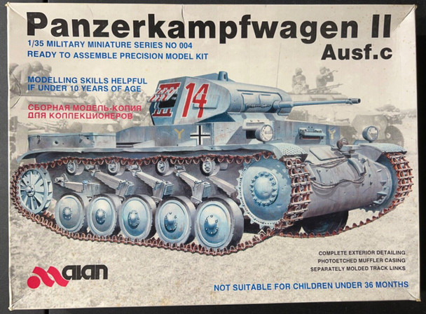 RESALE SHOP - NOB ALAN 1/35 Scale Panzerkampfwagen II Ausf.C Tank Model Kit - 004 [HB19]
