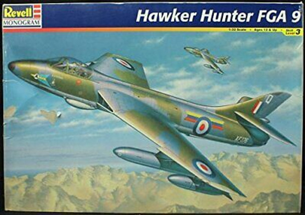 RESALE SHOP - Revell MONOGRAM 1:32 Scale Hawker Hunter FGA 9 Airplane Model Kit - 85-4670 HTT]