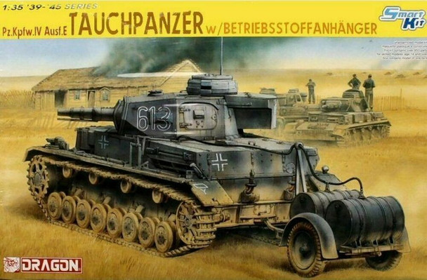 RESALE SHOP - Dragon 1/35 Panzer IV Tauchpanzer Ausf E #6402 SMASHED Box. Contents ok[U5]