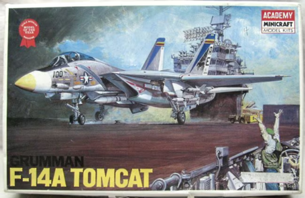 RESALE SHOP - Academy Minicraft 1/48 Grumman F-14A Tomcat Kit (1988 ModelOfTheYear)-1659 [HT4]