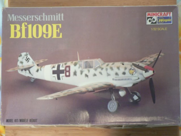 RESALE SHOP - NOB Minicraft Hasegawa 1/32 Messerschmitt Bf109E Model Kit (c.1979) - 1073 [HT5]