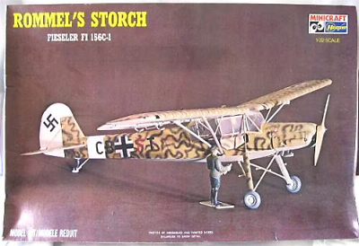 RESALE SHOP - Minicraft Hasegawa 1/32 Rommel's Storch Fieseler FI 156C-1 Model Kit -1141 [HT2]