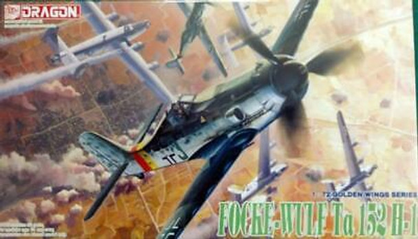 RESALE SHOP - Dragon 1:72 Golden Wing Focke-Wolf Ta152H-1 Model Airplane Kit - 5008 [HB14]