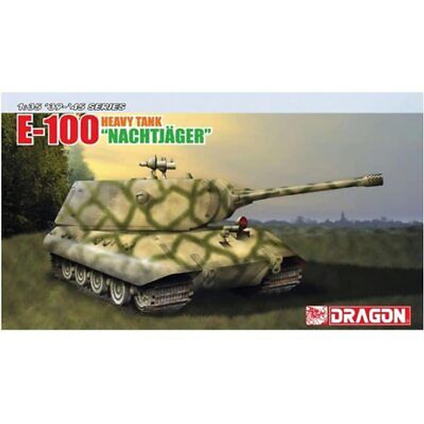 RESALE SHOP - Dragon 1/35 German E100 Super Heavy Tank Nachtjager Model Kit - 6011x [HB6]