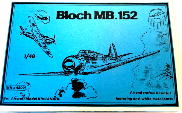 RESALE SHOP - PEND OREILLE KITS 1:48 Bloch MB. 152 - resin and metal - #4809- NIOB (U54)