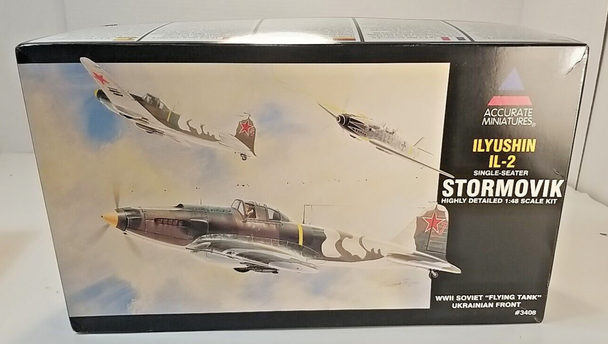 RESALE SHOP - ACCURATE MINIATURES 1/48 Ilyushin IL-3 Single Seater Stormovik #3408 [U58]