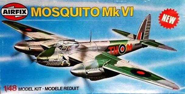 RESALE SHOP - NOB Airfix 1/48 DeHavilland Mosquito Mk VI Model Kit (c.1979) - 07100-0 [HT4]