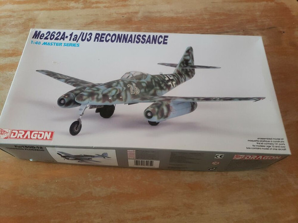 RESALE SHOP - Dragon 1:48 WW2 Luftwaffe Reconnaissance Plane Me 262-1a/U3 Kit - 5535 [HB20]