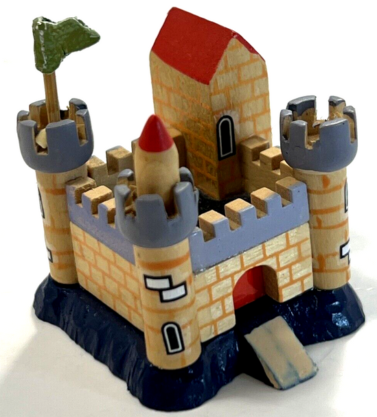 RESALE SHOP - 1:12  Dollhouse Wooden Toy Castle - preowned