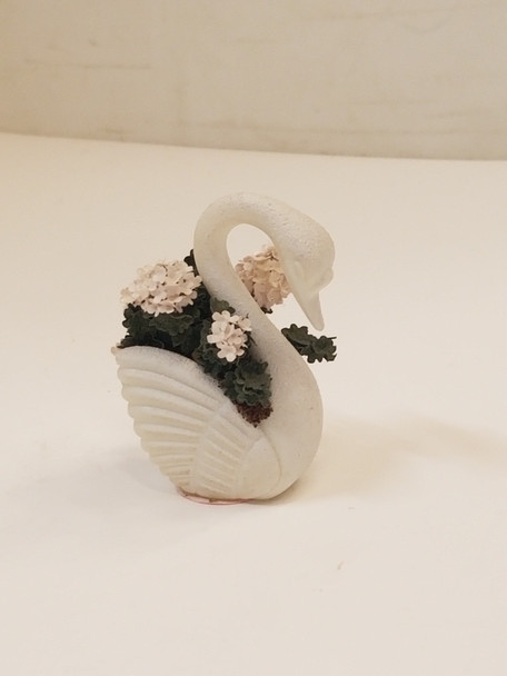 RESALE SHOP - 1:12 Dollhouse Swan Flower Planter