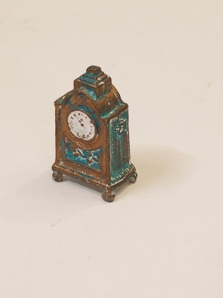 RESALE SHOP - 1:12 Dollhouse Metal Table Clock