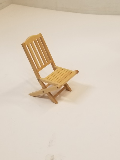 RESALE SHOP - 1:12 Dollhouse Wooden Folding Chair