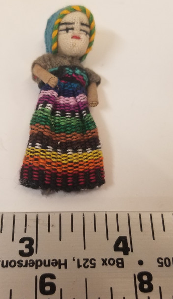 RESALE SHOP - Small Lady in multicolor dress