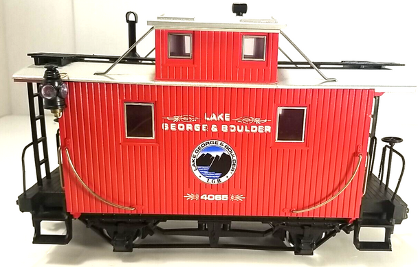RESALE SHOP - LGB G Lake George & Boulder Red Caboose #4065- lighted - no box- preowned (READ)