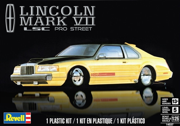 OakridgeStores.com | Revell - Lincoln Mark VII LSC Pro Street 1/25 Scale Model Kit (14537) 031445145377