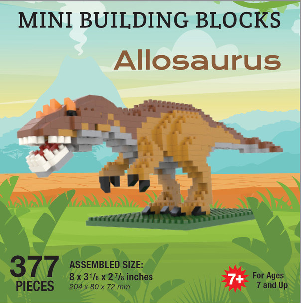 OakridgeStores.com | Impact Photographics - Allosaurus Mini Building Blocks Set - 92183 802285383768