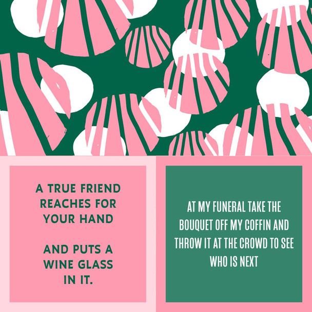 OakridgeStores.com | Drinks On Me - True Friend/Funeral - Humorous Party Double Sided Napkins  (Pack of 20) 7002 632726342807