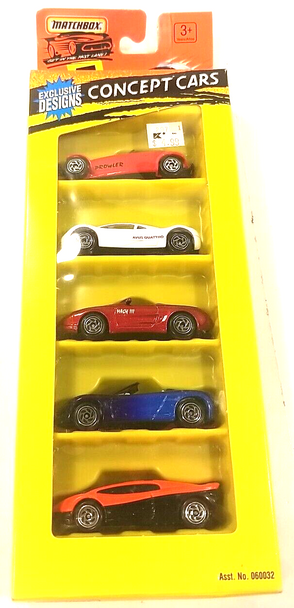 RESALE SHOP - Matchbox 5 Pack Concept Cars 1996 - NEW