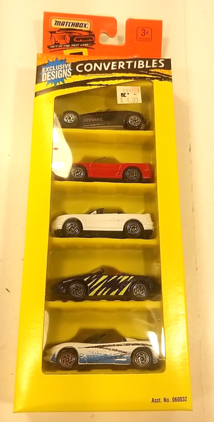 RESALE SHOP - Matchbox 5 Pack Convertibles - NEW