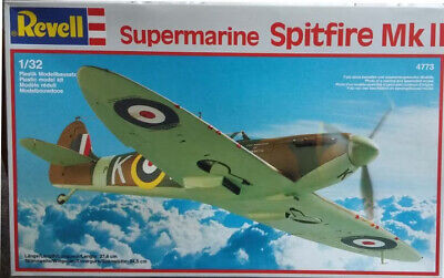 RESALE SHOP - Revell 1/32 Scale Supermarine Spitfire Mk II Airplane Model Kit (c.1987) - 4773