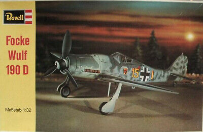 RESALE SHOP - NOB Revell 1:32 Scale Focke Wulf 190 D Airplane Model Kit (c.1971) - H-215