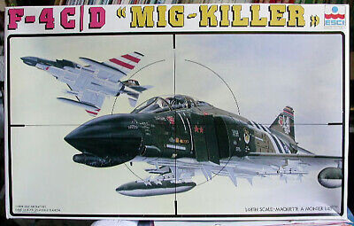 RESALE SHOP - NOB ESCI 1/48 Scale F-4C/D MiG Killer Airplane Model Kit (c.1980) - 4044 [HB33]