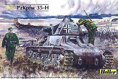 RESALE SHOP - Heller 1:35 Scale Panzerkampfwagen 35-H Tank Model Kit (c.1998) - 81132
