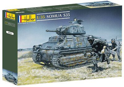 RESALE SHOP - Heller 1:35 Scale Somua S35 WWll French Tank Model Kit - 81134
