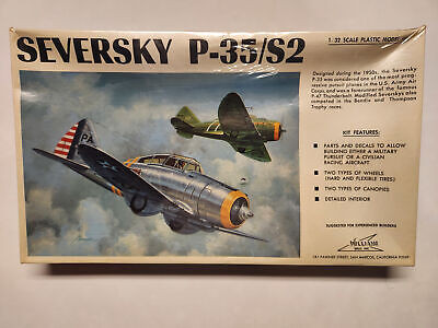 RESALE SHOP - Williams Bros. 1/32 Scale Seversky P-35/S2 Model Airplane Kit (c.1970) - 32-135