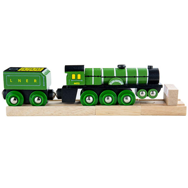 OakridgeStores.com | BigJigs - Flying Scotsman Toy Train - Wooden Railway Magnetic Toy Train (BJT458) 691621094587