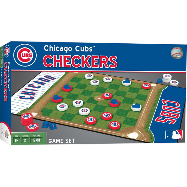 OakridgeStores.com | MASTERPIECES - Chicago Cubs Checkers Board Game (CUB3030) 705988414657