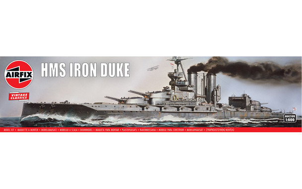 OakridgeStores.com | AIRFIX - HMS Iron Duke 1:600 Scale Plastic Model Battleship Kit - A04210V 5063129029418