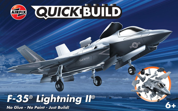 OakridgeStores.com | AIRFIX - QUICKBUILD F-35B Lightning II Plastic Model Airplane Kit - J6040 5055286661471